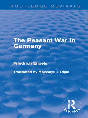 cover image of The Peasant War in Germany